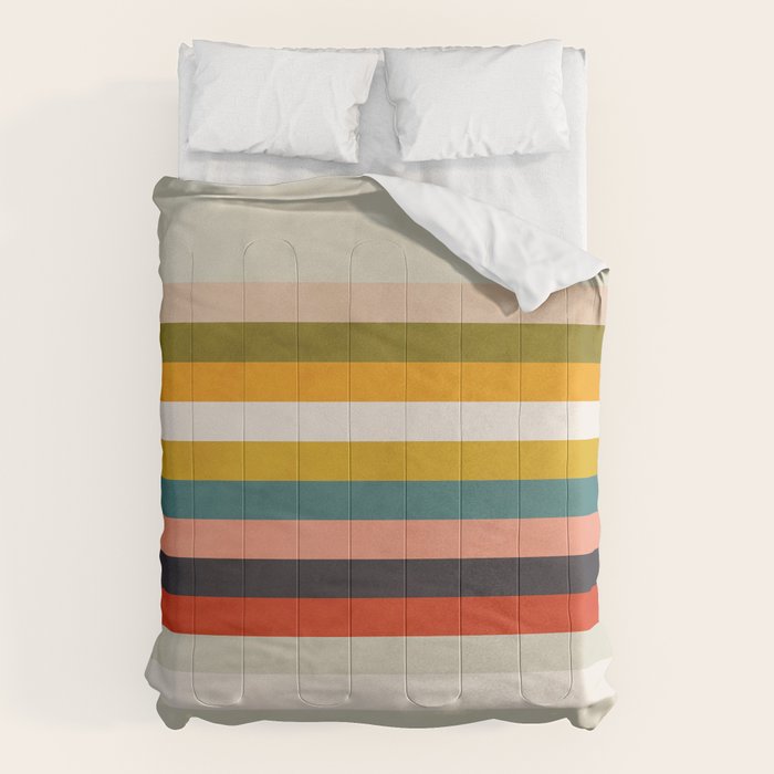 modern abstract stripe geometric Comforter Gallery Image 1