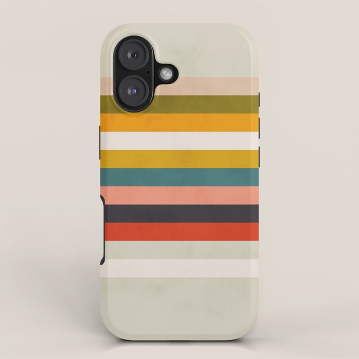 modern abstract stripe geometric iPhone Case Gallery Image 1