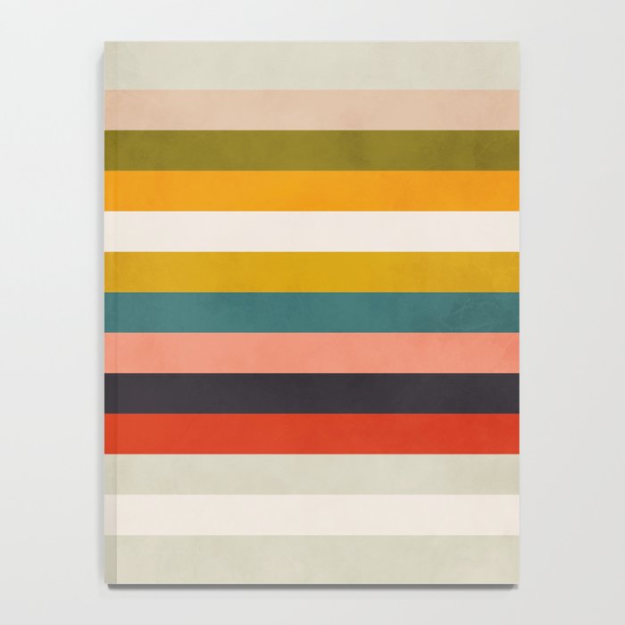 modern abstract stripe geometric Notebook Gallery Image 4