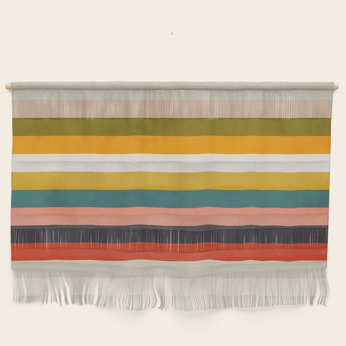 modern abstract stripe geometric Wall Hanging Gallery Image 1