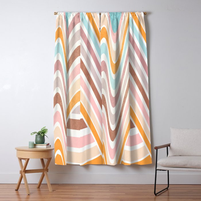 Bowy Pastel Stripes Window Curtain Gallery Image 5