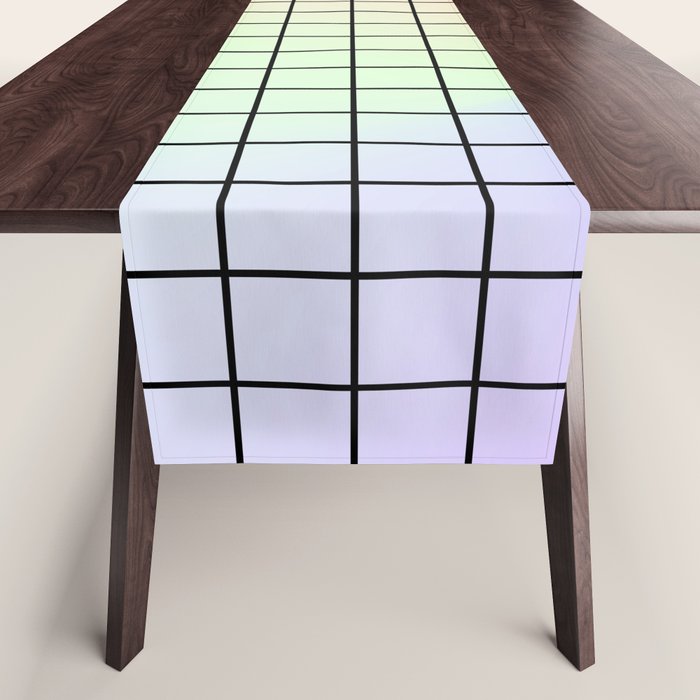 synthwave background grid Table Runner Gallery Image 1