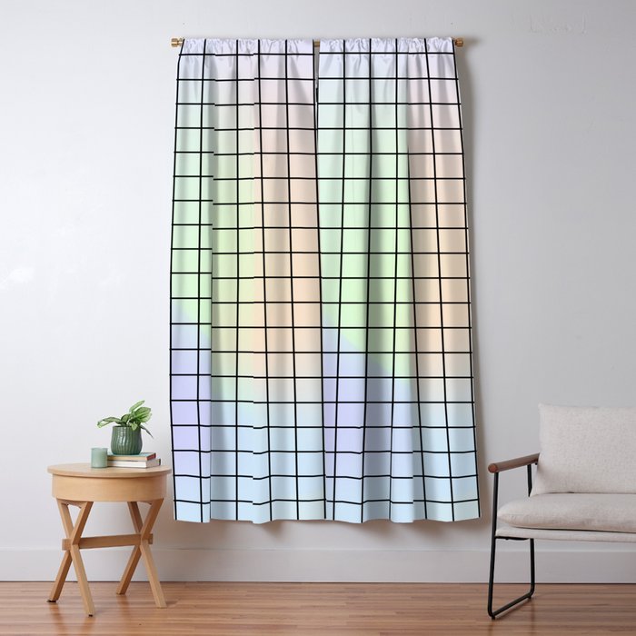 synthwave background grid Window Curtain Gallery Image 1