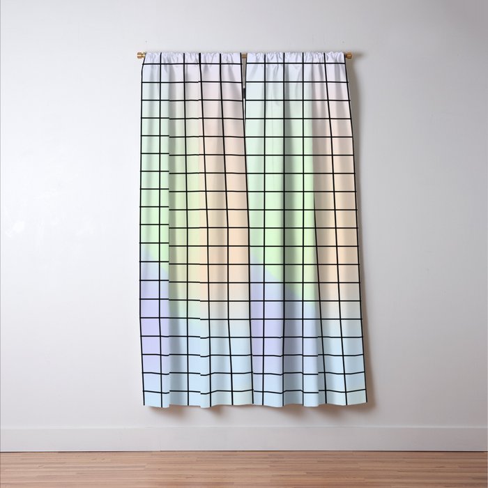 synthwave background grid Window Curtain Gallery Image 3