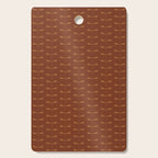 Dragonfly Pattern IV Brick Red Cutting Board Gallery Image 1