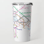 World Metro Subway Map Travel Mug Gallery Image 2