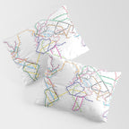 World Metro Subway Map Pillow Sham Gallery Image 3