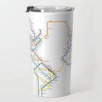 World Metro Subway Map Travel Mug Gallery Image 3