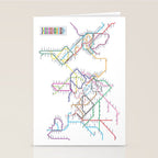 World Metro Subway Map Stationery Card Gallery Image 2