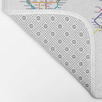 World Metro Subway Map Bath Mat Gallery Image 2