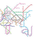 World Metro Subway Map Coffee Mug Gallery Image 2