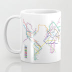 World Metro Subway Map Coffee Mug Gallery Image 3