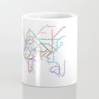 World Metro Subway Map Coffee Mug Gallery Image 4
