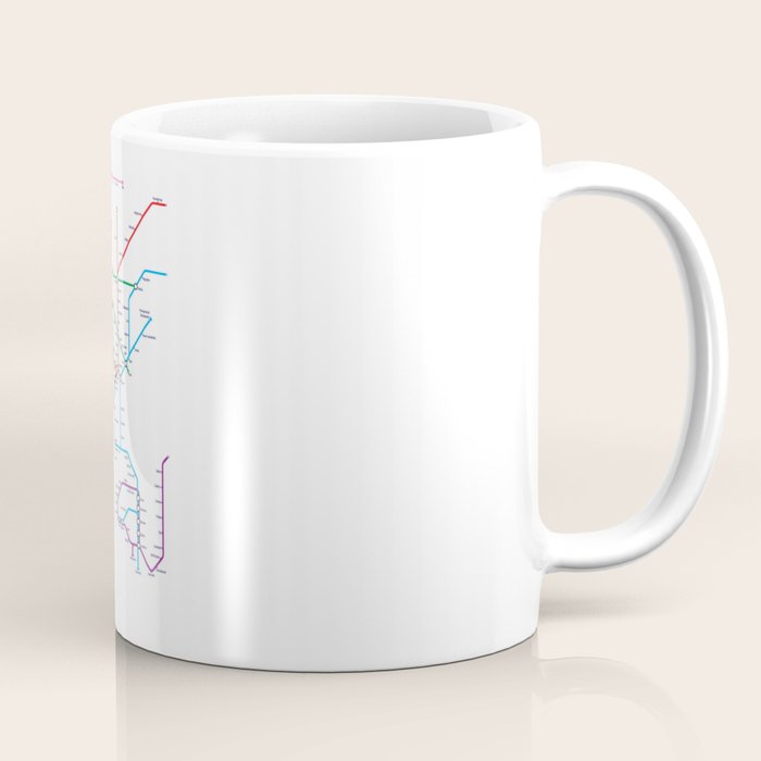 World Metro Subway Map Coffee Mug Gallery Image 1