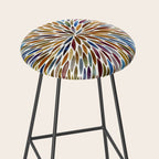 Watercolor Burst - Retro Palette Stool Gallery Image 2
