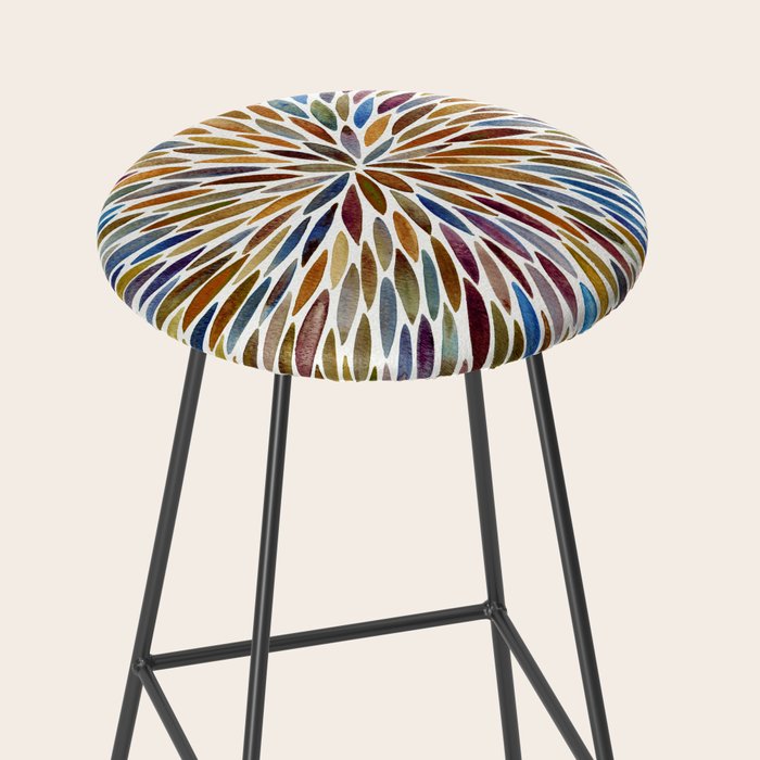Watercolor Burst - Retro Palette Stool Gallery Image 2