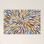 Watercolor Burst - Retro Palette Welcome Mat Gallery Image 1