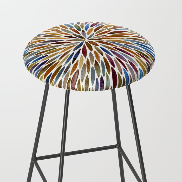 Watercolor Burst - Retro Palette Stool Gallery Image 2