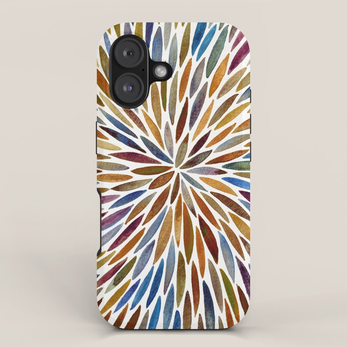 Watercolor Burst - Retro Palette iPhone Case Gallery Image 1