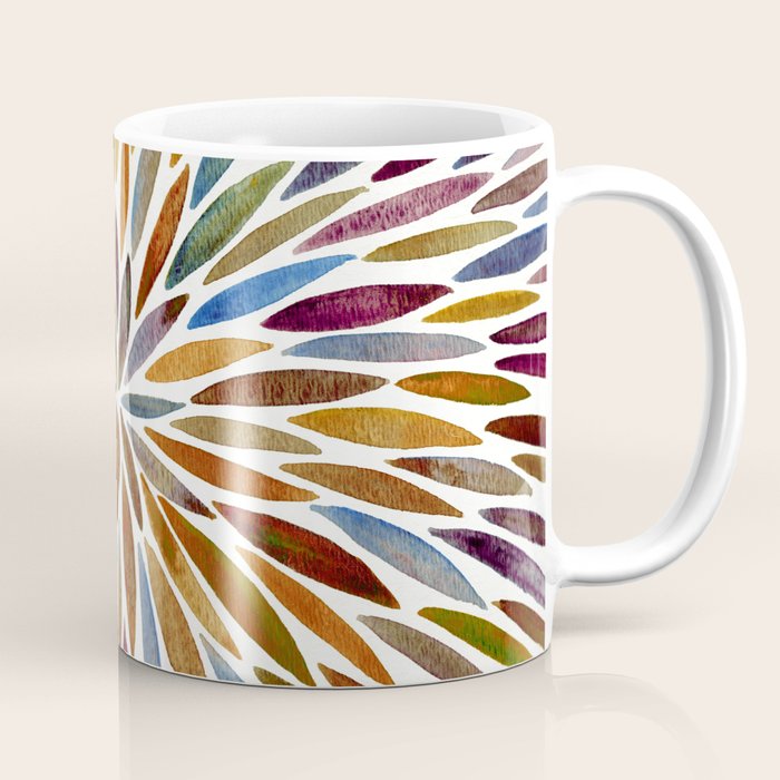 Watercolor Burst - Retro Palette Coffee Mug Gallery Image 1