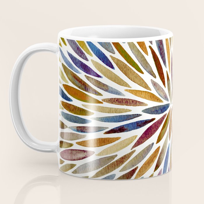 Watercolor Burst - Retro Palette Coffee Mug Gallery Image 3
