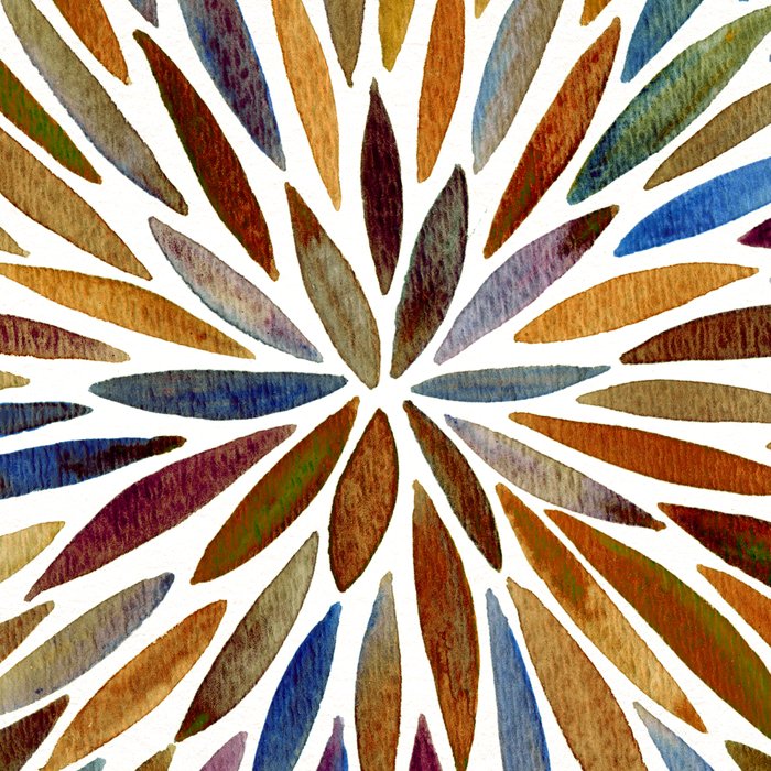 Watercolor Burst - Retro Palette Coffee Mug Gallery Image 2