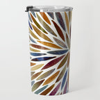 Watercolor Burst - Retro Palette Travel Mug Gallery Image 3