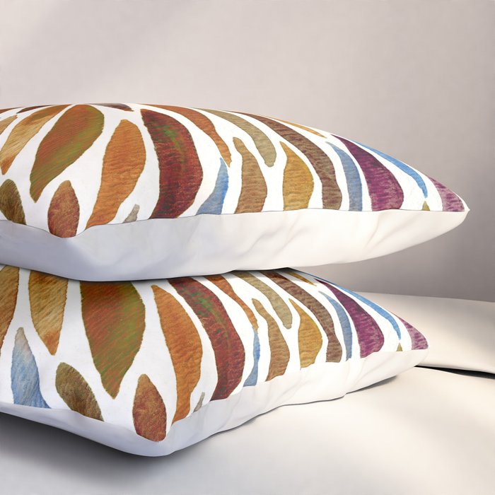 Watercolor Burst - Retro Palette Pillow Sham Gallery Image 3