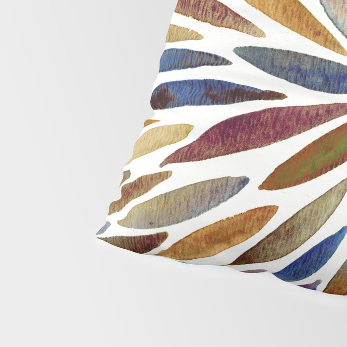 Watercolor Burst - Retro Palette Pillow Sham Gallery Image 4