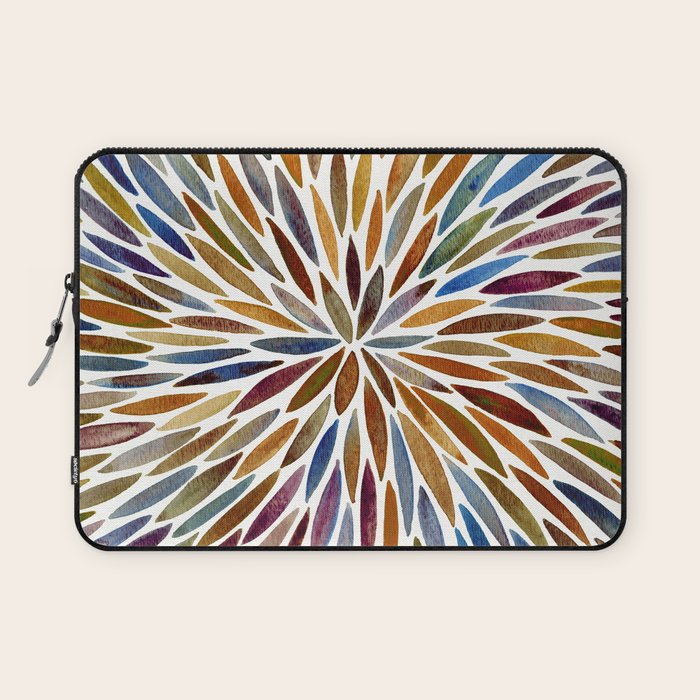 Watercolor Burst - Retro Palette Laptop Sleeve Gallery Image 1