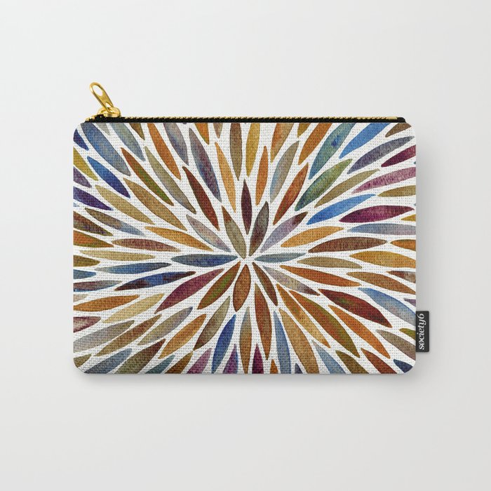 Watercolor Burst - Retro Palette Carry All Pouch Gallery Image 1