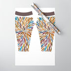 Watercolor Burst - Retro Palette Wrapping Paper Gallery Image 1