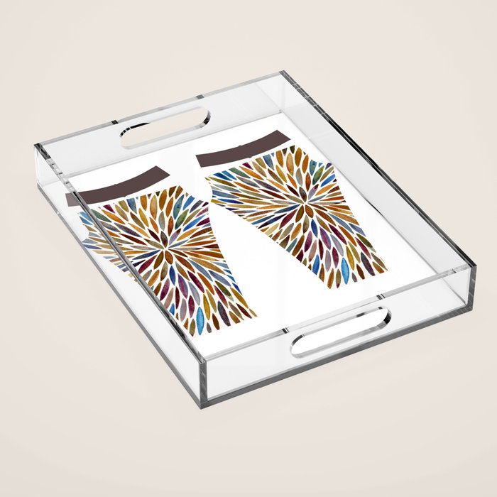 Watercolor Burst - Retro Palette Acrylic Tray Gallery Image 1