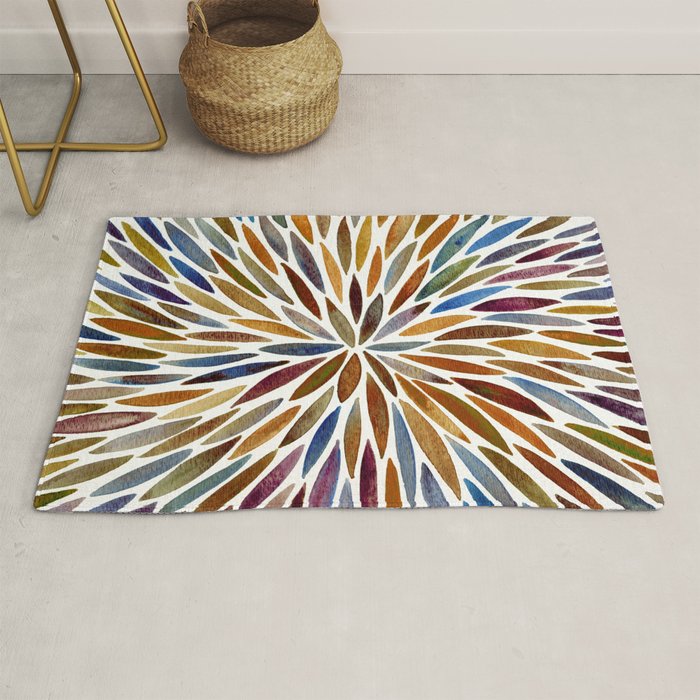 Watercolor Burst - Retro Palette Rug Gallery Image 1