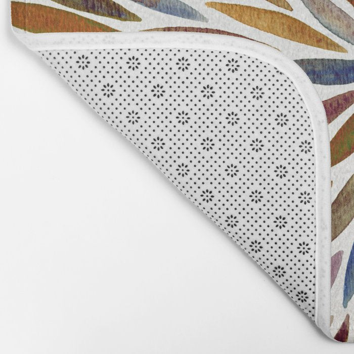 Watercolor Burst - Retro Palette Bath Mat Gallery Image 2