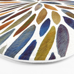 Watercolor Burst - Retro Palette Bath Mat Gallery Image 3