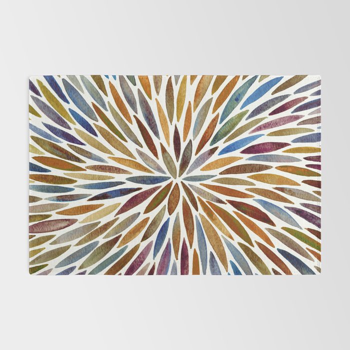 Watercolor Burst - Retro Palette Rug Gallery Image 2