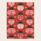 Love Bug Ladybugs - Valentines Day Colors Poster Gallery Image 4