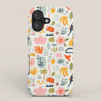 Abstract organic summer nature art pattern iPhone Case Gallery Image 1