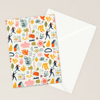 Abstract organic summer nature art pattern Stationery Card Gallery Image 2