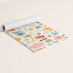 Abstract organic summer nature art pattern Yoga Mat Gallery Image 2