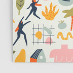 Abstract organic summer nature art pattern Poster Gallery Image 3