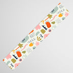 Abstract organic summer nature art pattern Table Runner Gallery Image 3