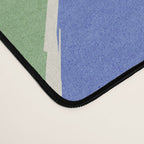Color Block Abstract Leaf - Blue Green Desk Mat Gallery Image 4