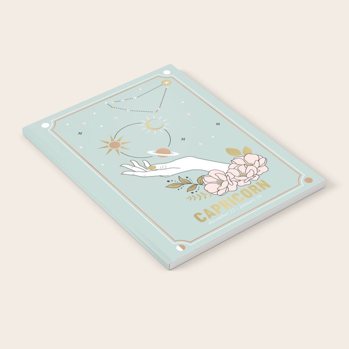 Capricorn Zodiac Series Notebook Gallery Image 1