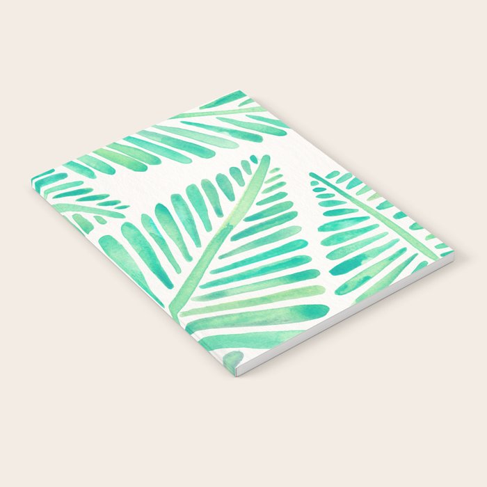 Tropical Banana Leaves - Mint Palette Notebook Gallery Image 2