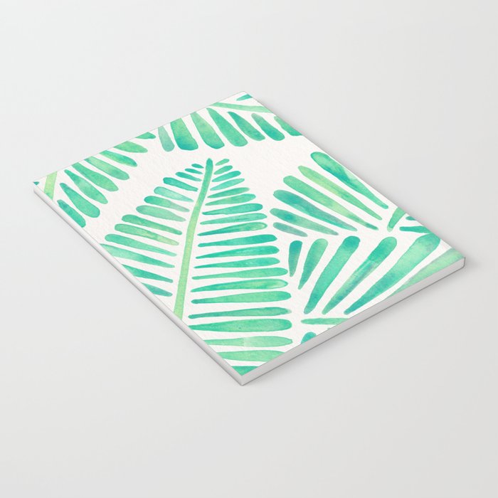 Tropical Banana Leaves - Mint Palette Notebook Gallery Image 3
