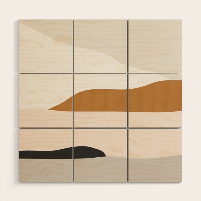 Minimal Art Landscape 2 Wood Wall Art Gallery Image 1