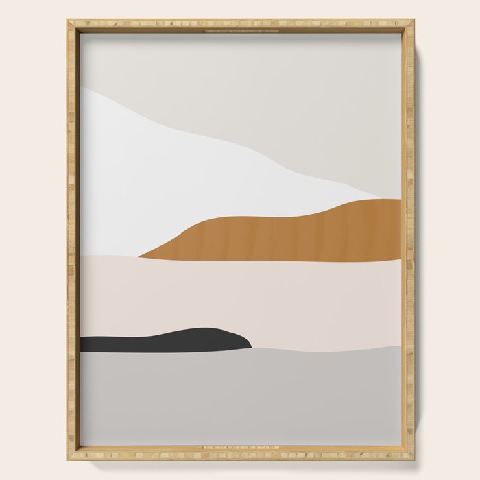 Minimal Art Landscape 2 Serving Tray Gallery Image 1