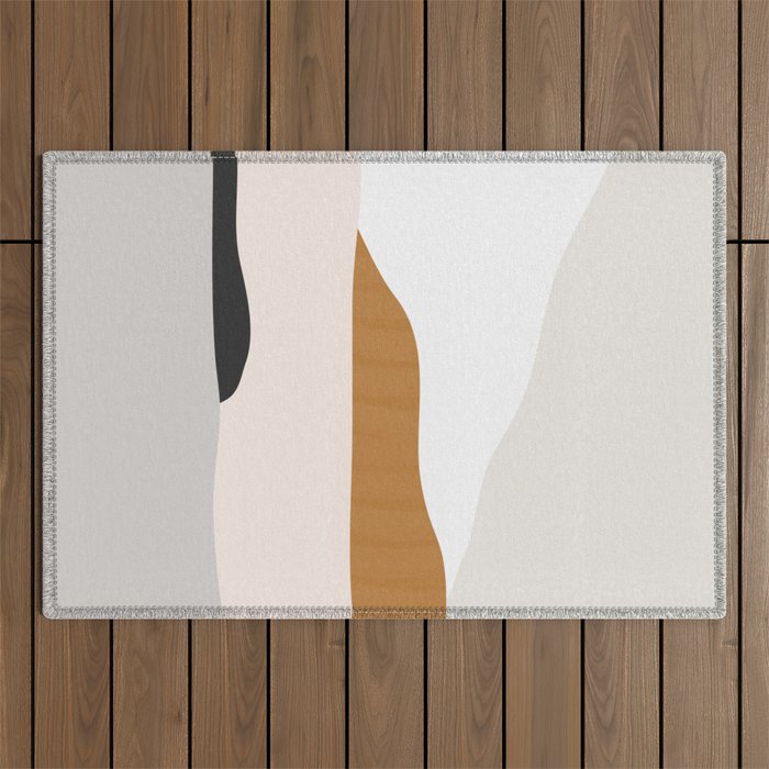 Minimal Art Landscape 2 Outdoor Rug Gallery Image 1
